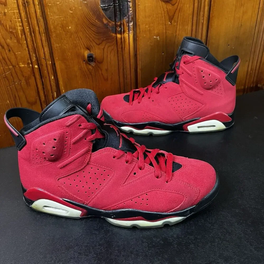 Jordan 6 Retro Toro Bravo Red Suede Bulls Size 9.5 Men (CT8529-600) NO BOX